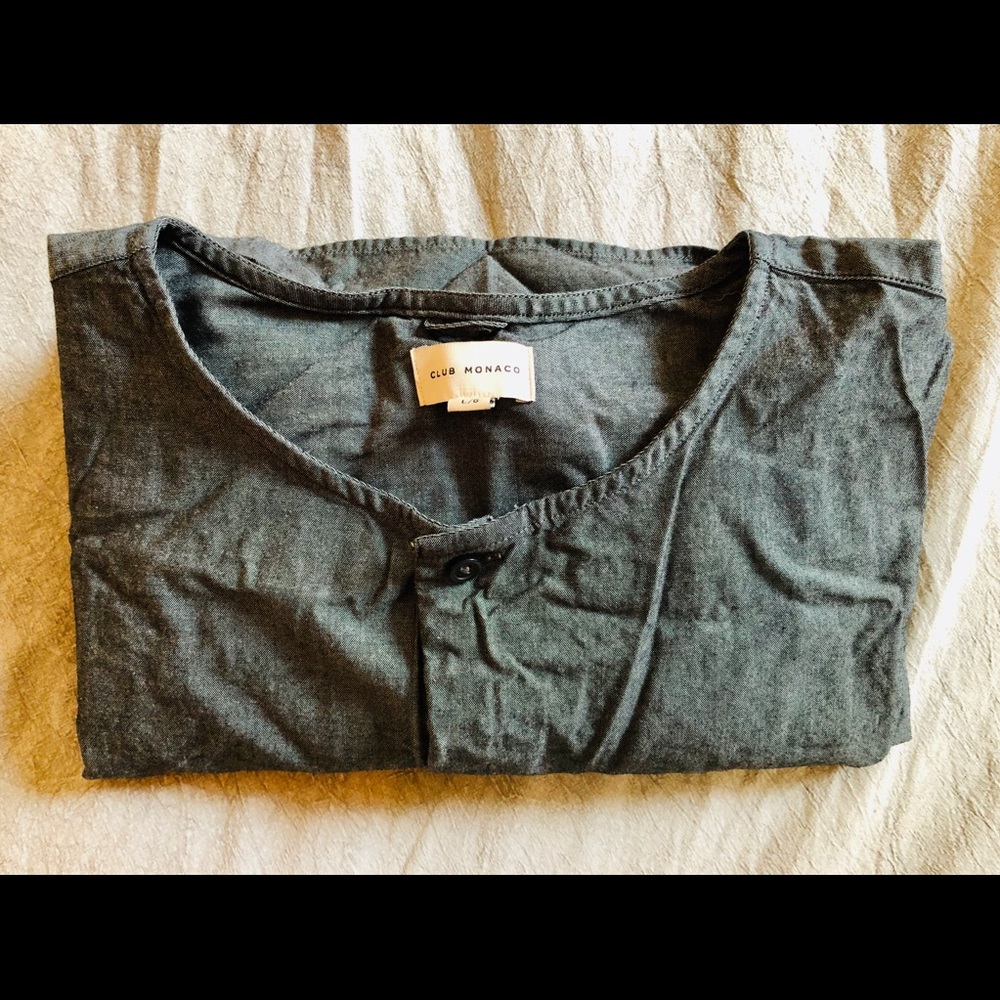 Club Monaco mandarin collar dress shirt